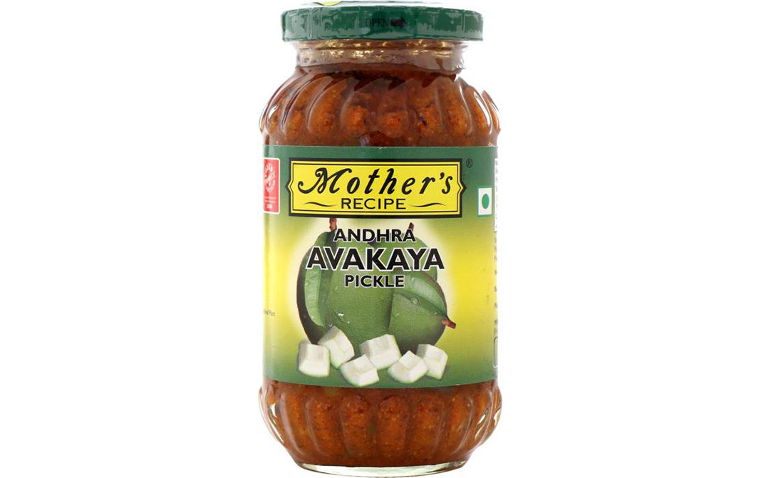 Mother's Recipe Andhra Avakaya Pickle   Glass Bottle  300 grams